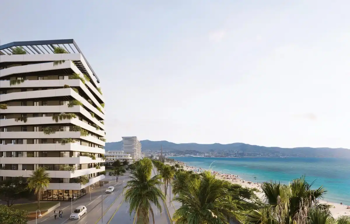 Luksusowe apartamenty i penthousy duplex na pierwszej linii morza w Maladze