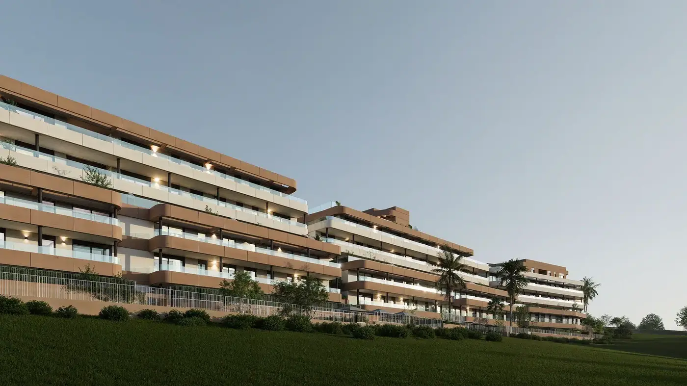 Apartamenty przy Estepona Golf z panoramicznym widokiem na morze